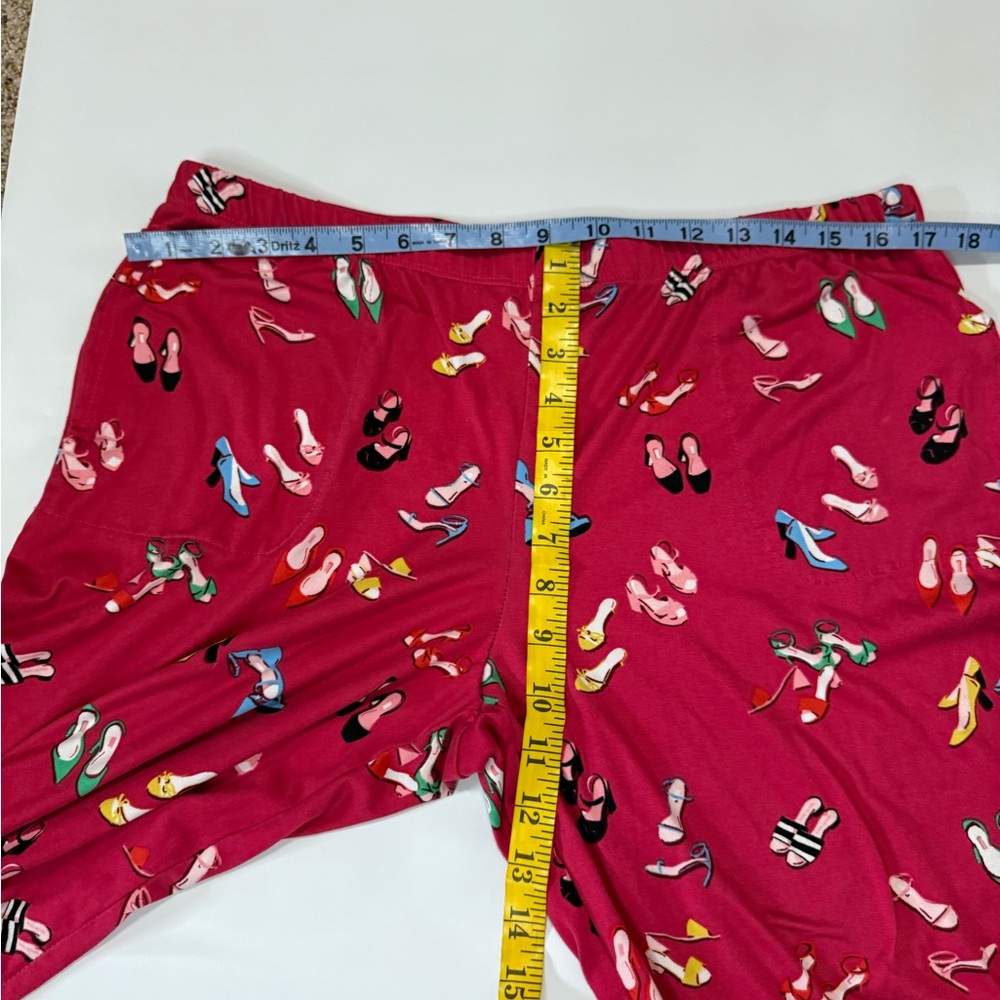 Kate Spade Pink Shoe-Print Pajama Set in size medium - Picture 10 of 14